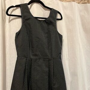 MADEWELL 1937 festive holiday party Black Gold Dot Metallic Dress size 4